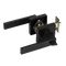 Door Handle Set Lever Key Lock Function Square Black