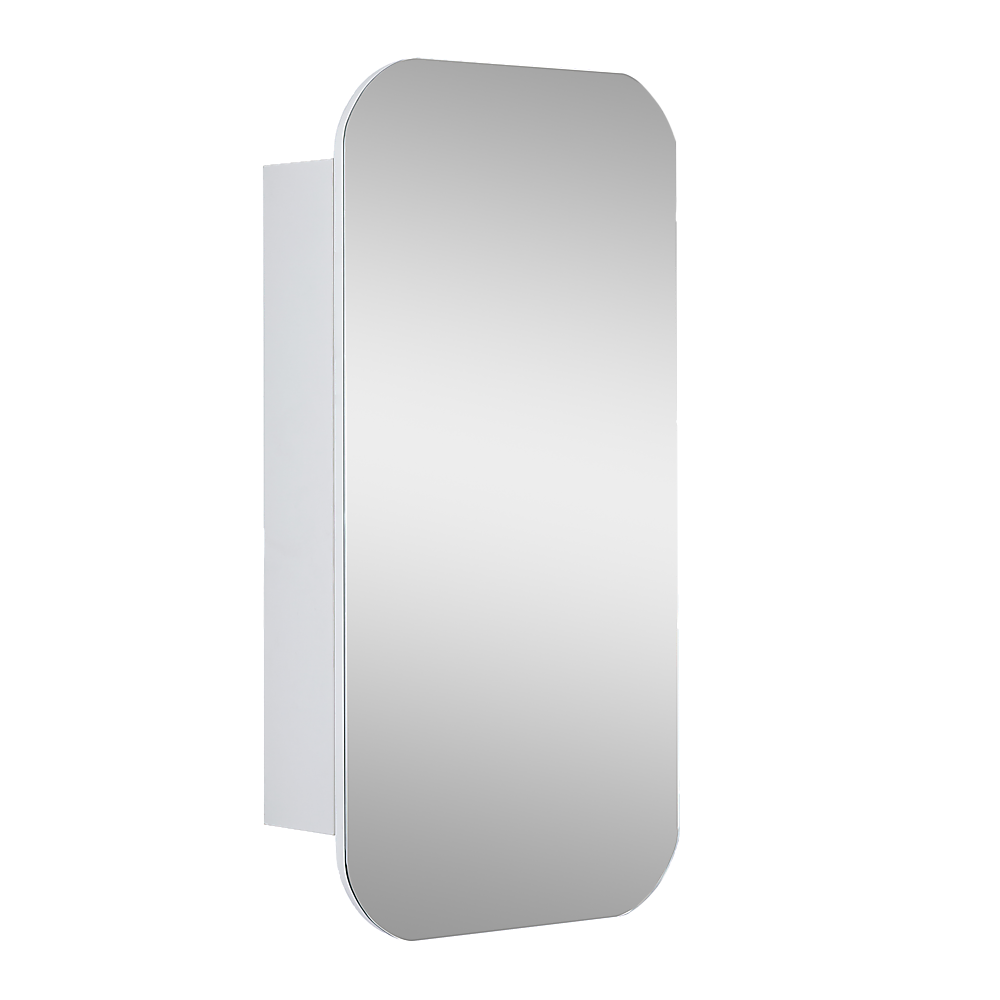 Eco-Friendly Matte White Shaving Cabinet Mirror - Della Francesca