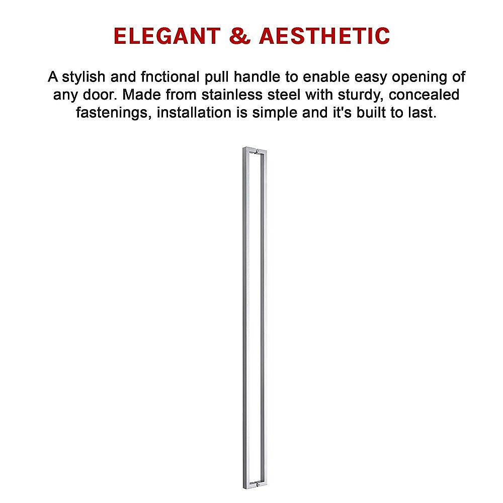 Brushed Satin Stainless Steel Entrance Door Pull Handle 1800mm