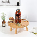 Outdoor Picnic Table Wooden Portable Folding Mini Wine Rack Picnic Table