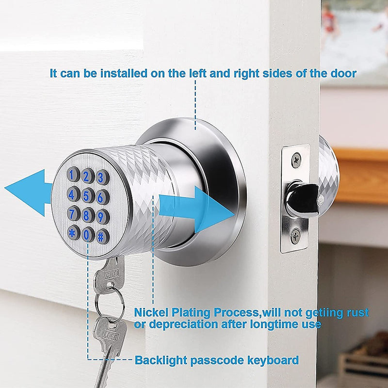 Digital Electronic Code Door Lock Keyless Entry Keypad Programmable Lo