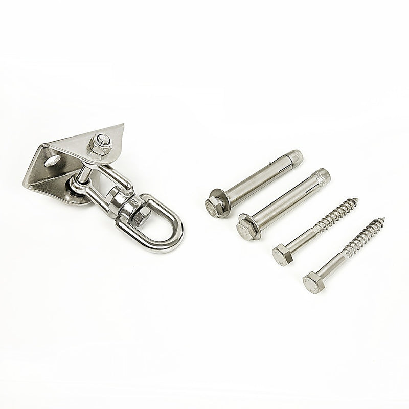 360° Swivel Swing Hanger with Stainless Steel Hook for Ceiling Heavy Duty Hanging Gym Equipment