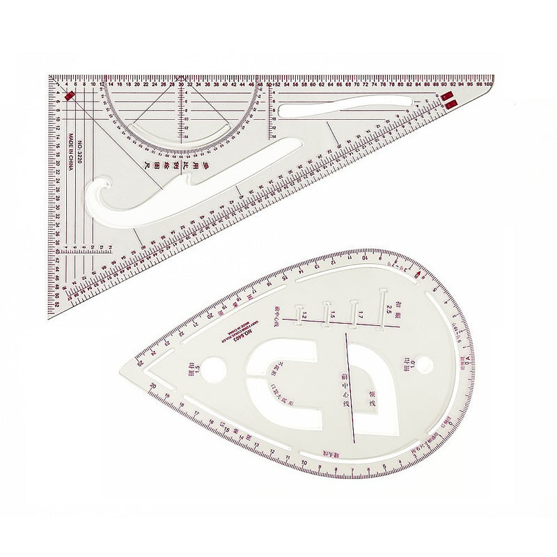 9pc French Curve Ruler Set DIY Sewing Pattern Measuring Tool for Dress ...