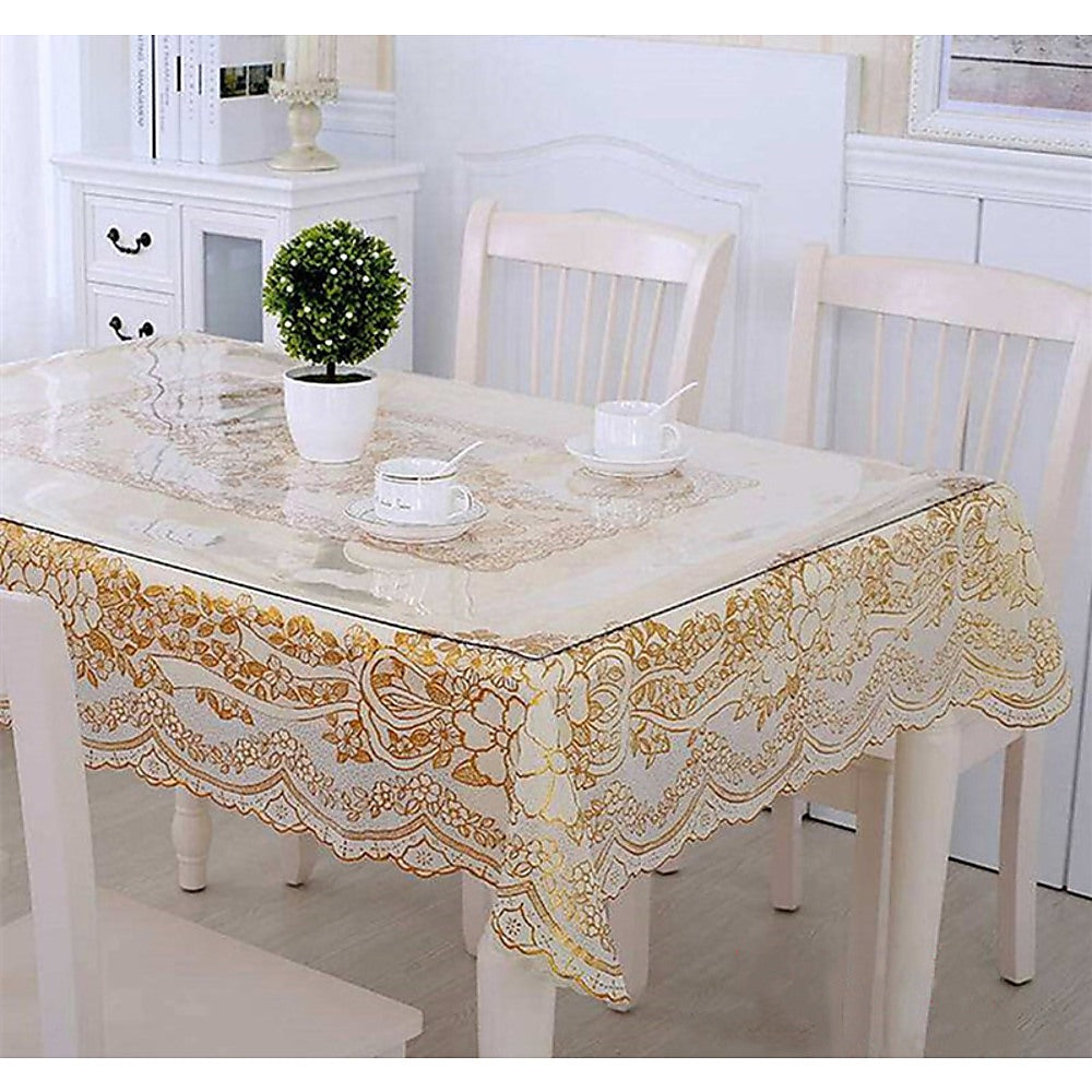 PVC Tablecloth Protector Table Cover Dining Table Cloth Plastic 2800x1170mm 2.0mm
