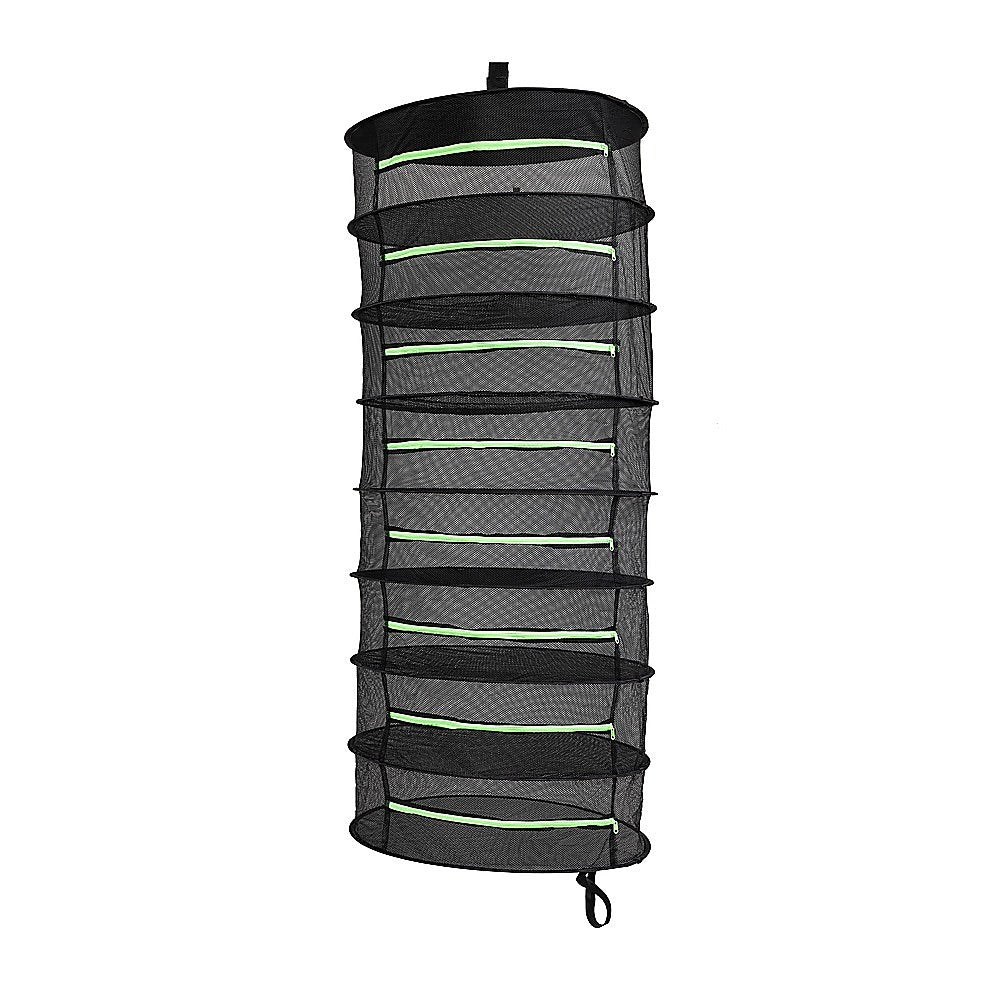 8-Layer Herb Drying Rack, Mesh, Zipper Closure, Foldable