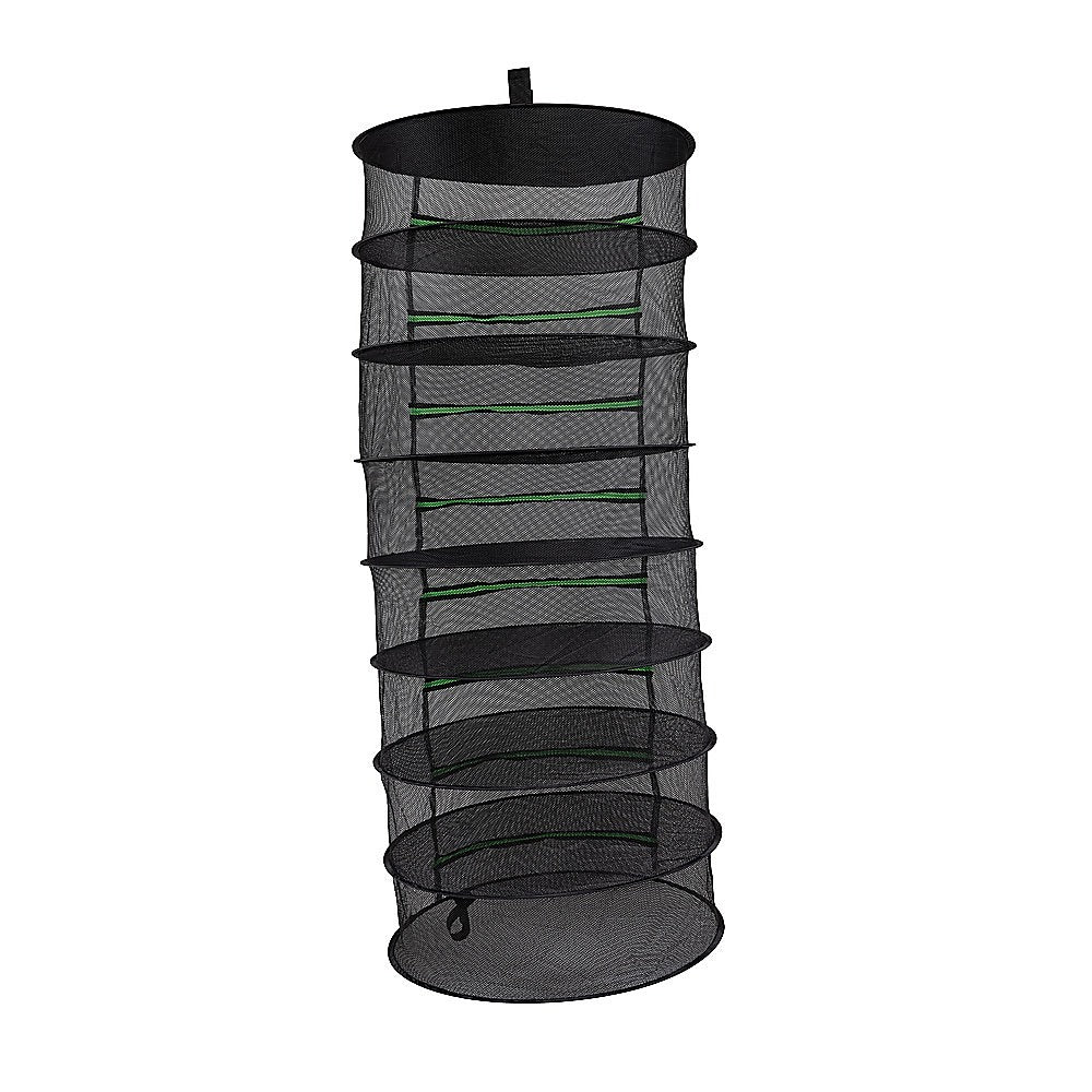 8-Layer Herb Drying Rack, Mesh, Zipper Closure, Foldable