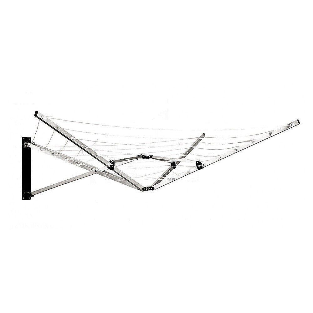 Wall Mounted 5 Arm Foldable Clothes Airer, 26m, Lightweight and Durable