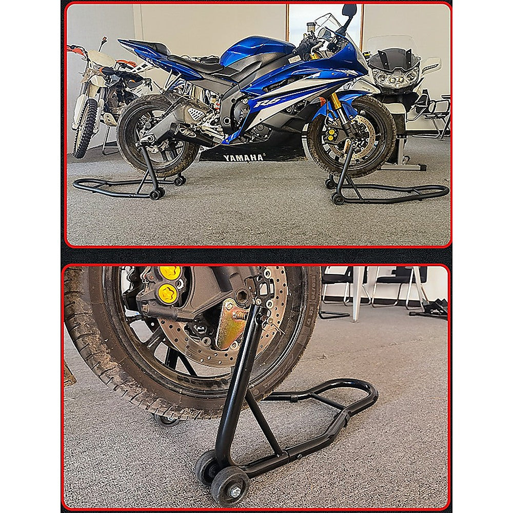Rear Motorcycle Stand Heavy-Duty Motorbike Lift Paddock Carrier Bike F