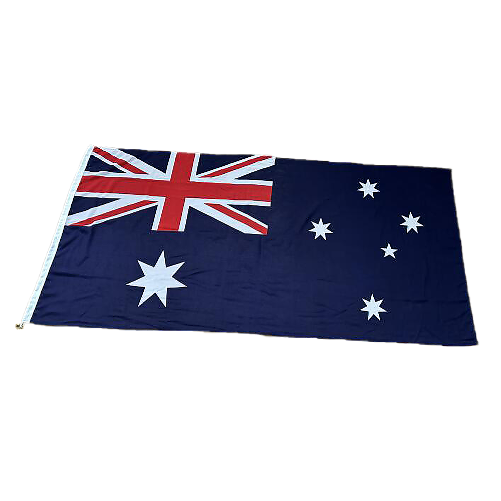 Heavy Duty Woven Polyester Australian Flag with Metal Clips