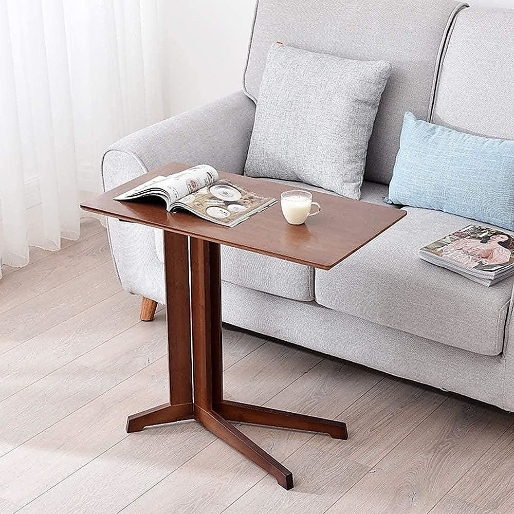Bamboo Side Table for Sofa Living Room Bedroom or Bedside Nightstand