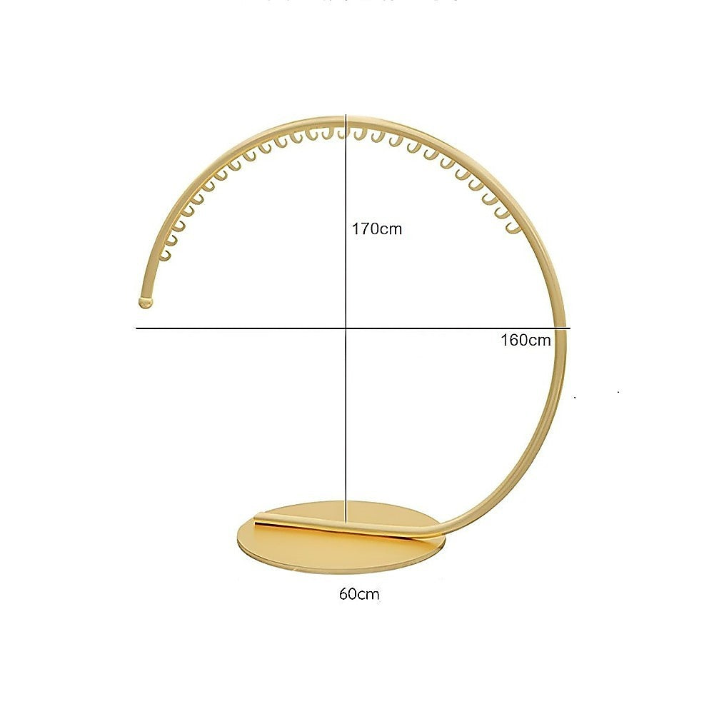 Commercial Clothing Floor-Standing Hanger High Capacity Curved Clothes