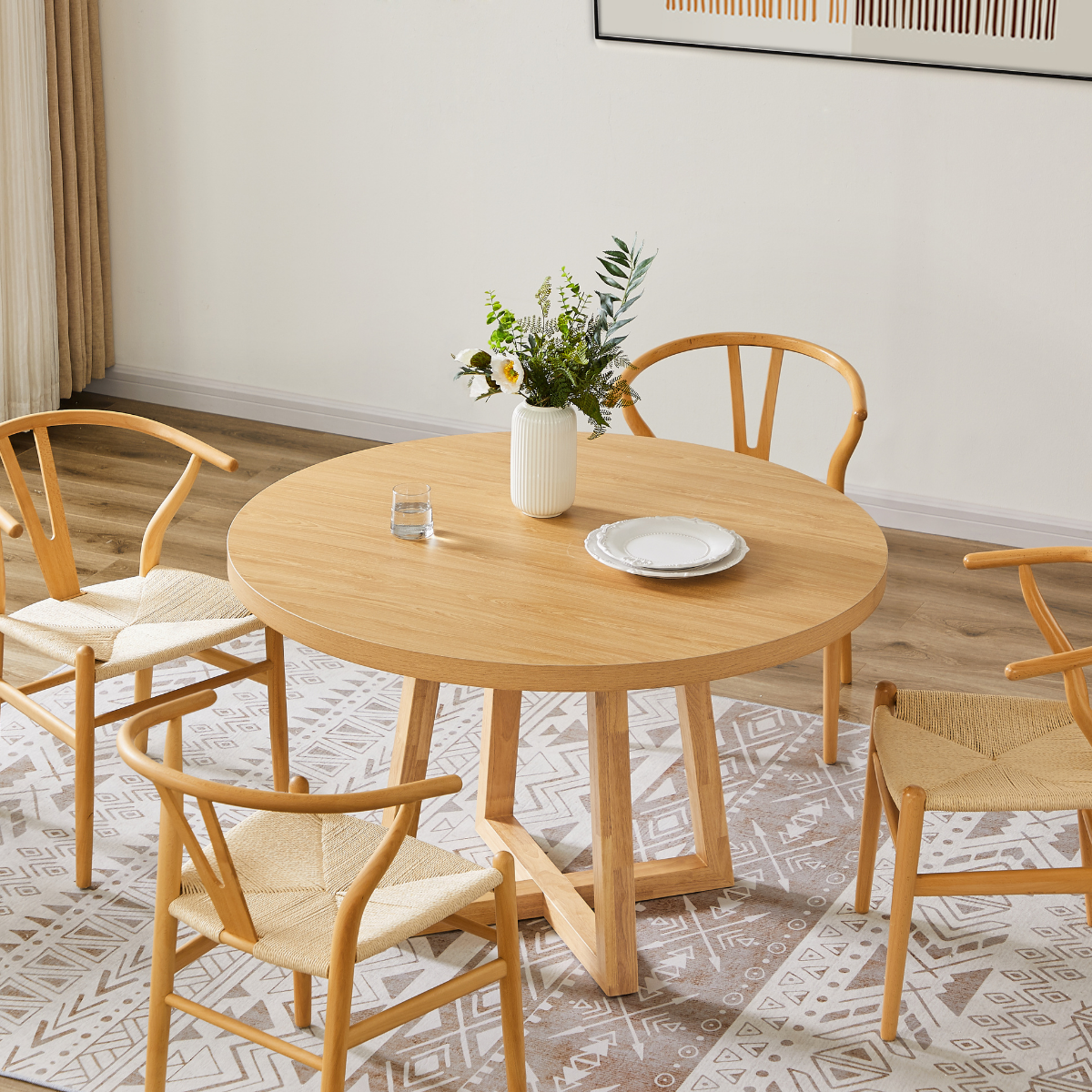 Harry 4 Seater Dining Table in Natural