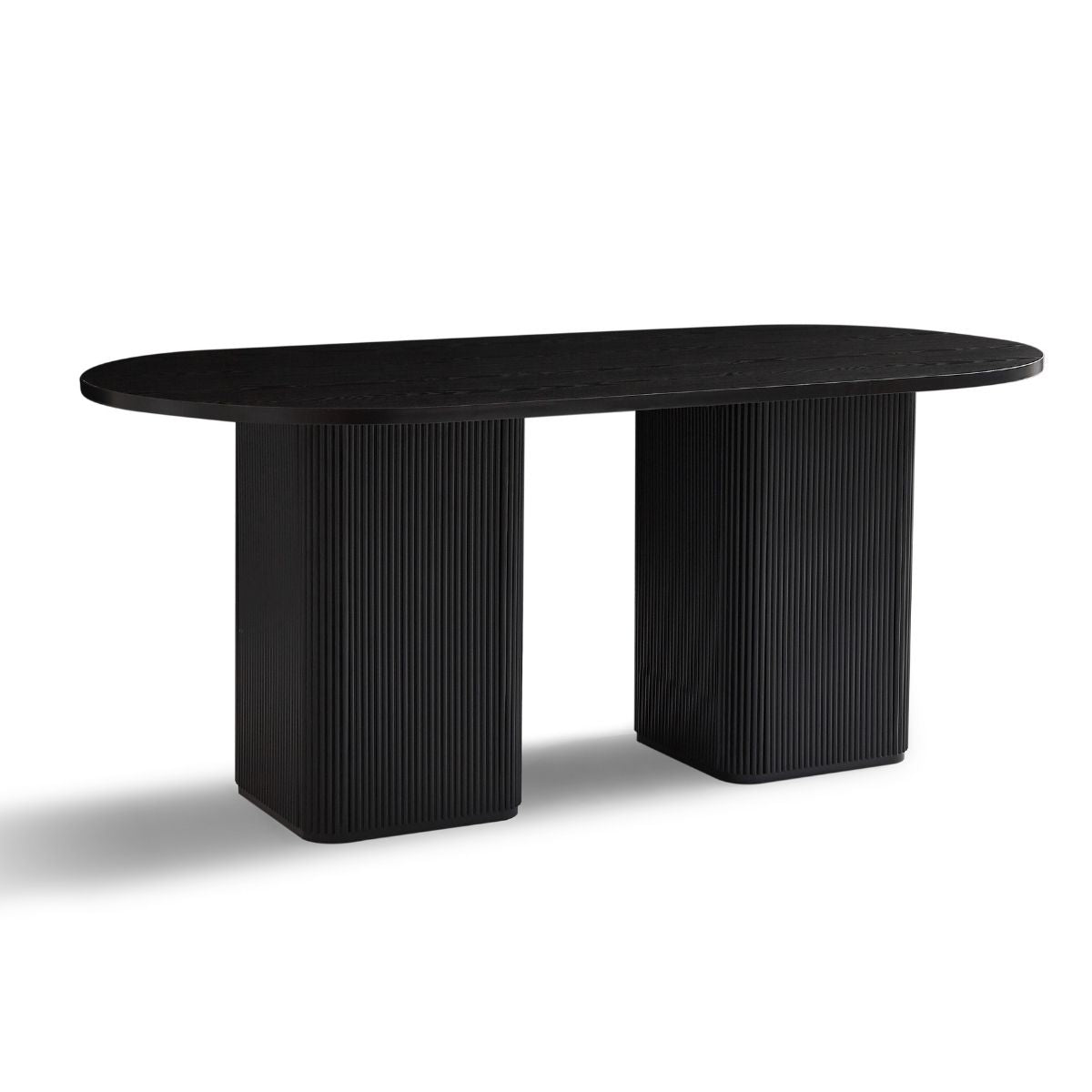 Tate 6 Seater Black Column Dining Table