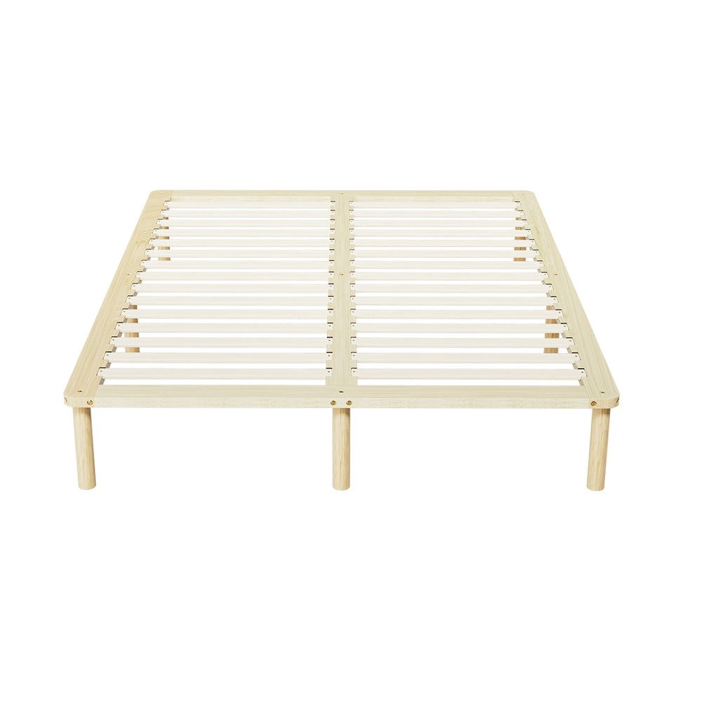Artiss Bed Frame Queen Size Wooden Base Mattress Platform Timber Pine AMBA
