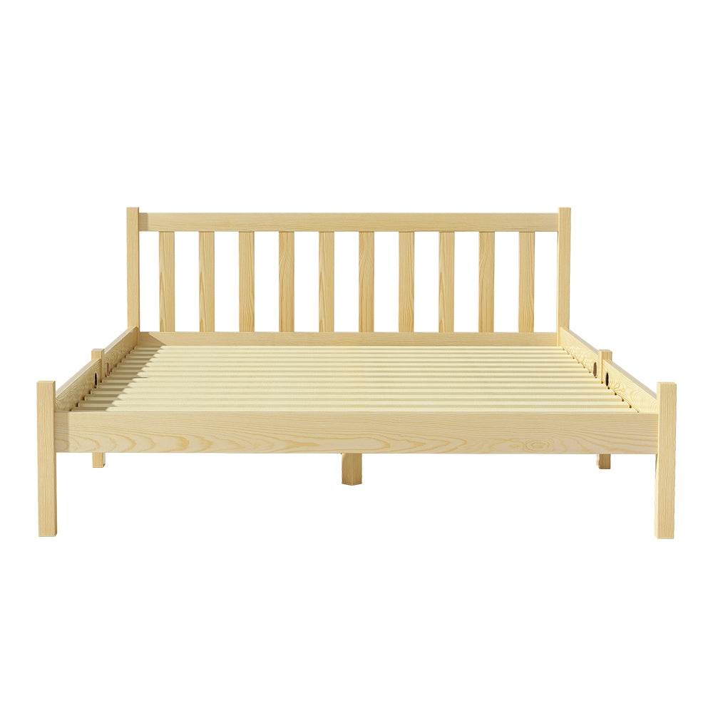 Artiss Bed Frame Double Size Wooden Oak SOFIE