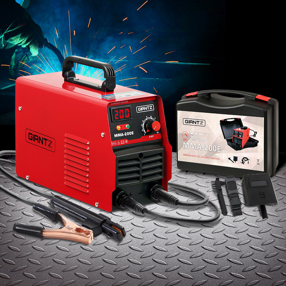 Giantz 200 Amp Inverter Welder MMA ARC DC IGBT Welding Machine Stick Portable