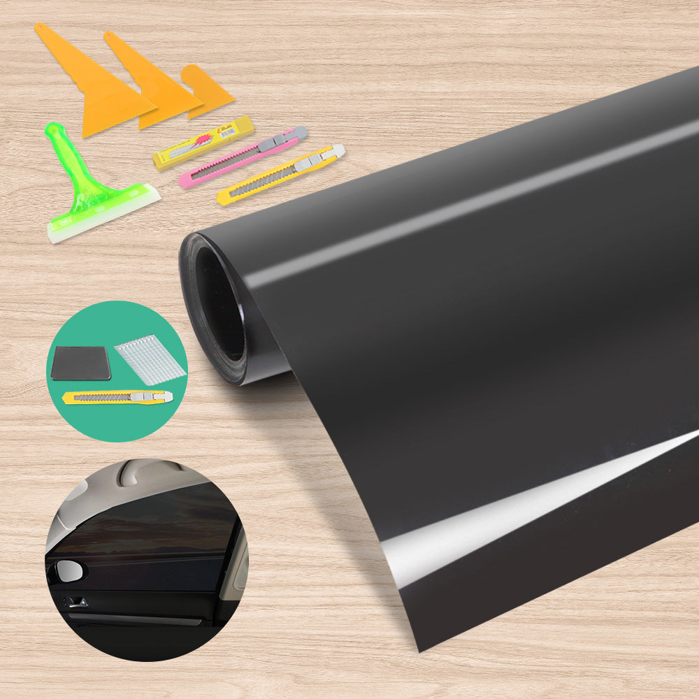 5% VLT Black Window Tint Roll w/ Tools Kit, 100cm x 30m - Giantz