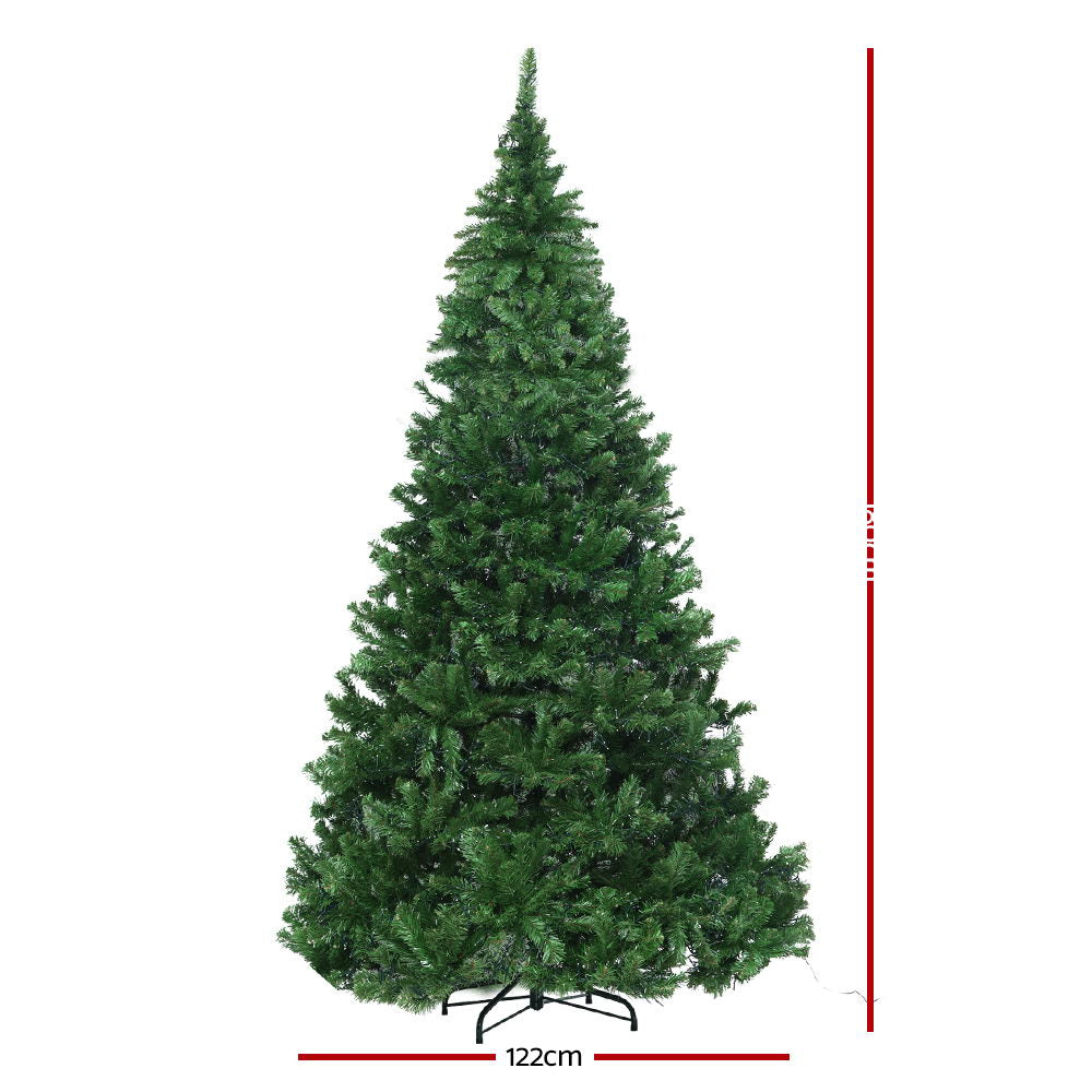 Jingle Jollys Christmas Tree 1.8M Xmas Tree Decorations 1980 LEDs 8 Light Mode