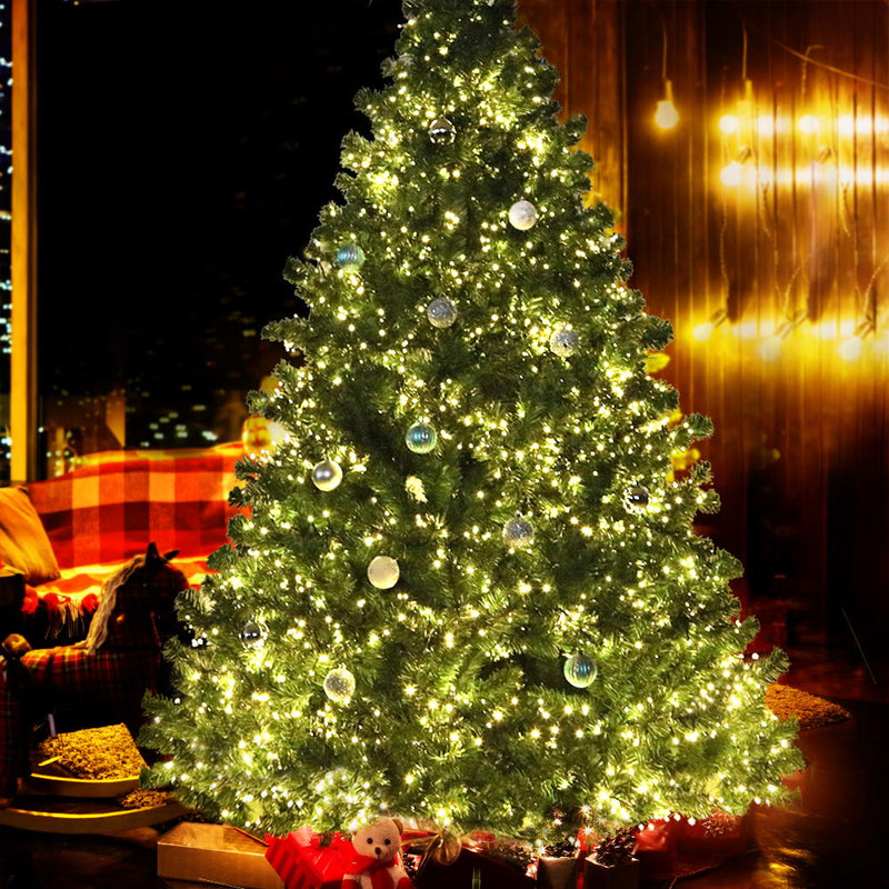 Jingle Jollys Christmas Tree 2.1M Xmas Tree with 3000 LED Lights Warm White
