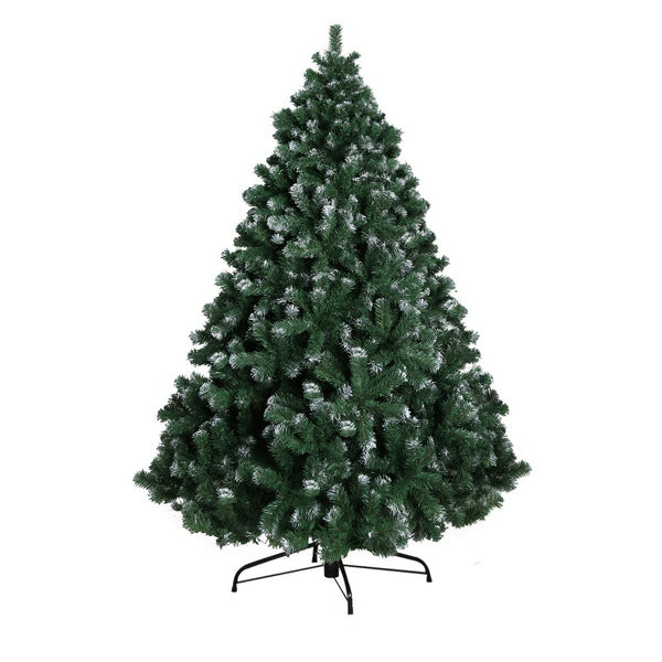 Jingle Jollys Christmas Tree 2.1M Xmas Trees Decorations Snowy 1250 Tips