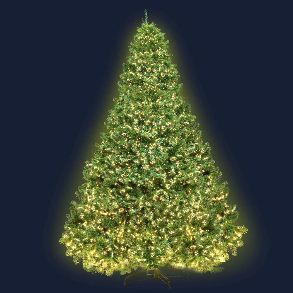Jingle Jollys Christmas Tree 2.4M Xmas Tree Decorations 3190 LEDs 8 Light Mode
