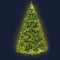 Jingle Jollys Christmas Tree 2.1M With 1134 LED Lights Warm White Green