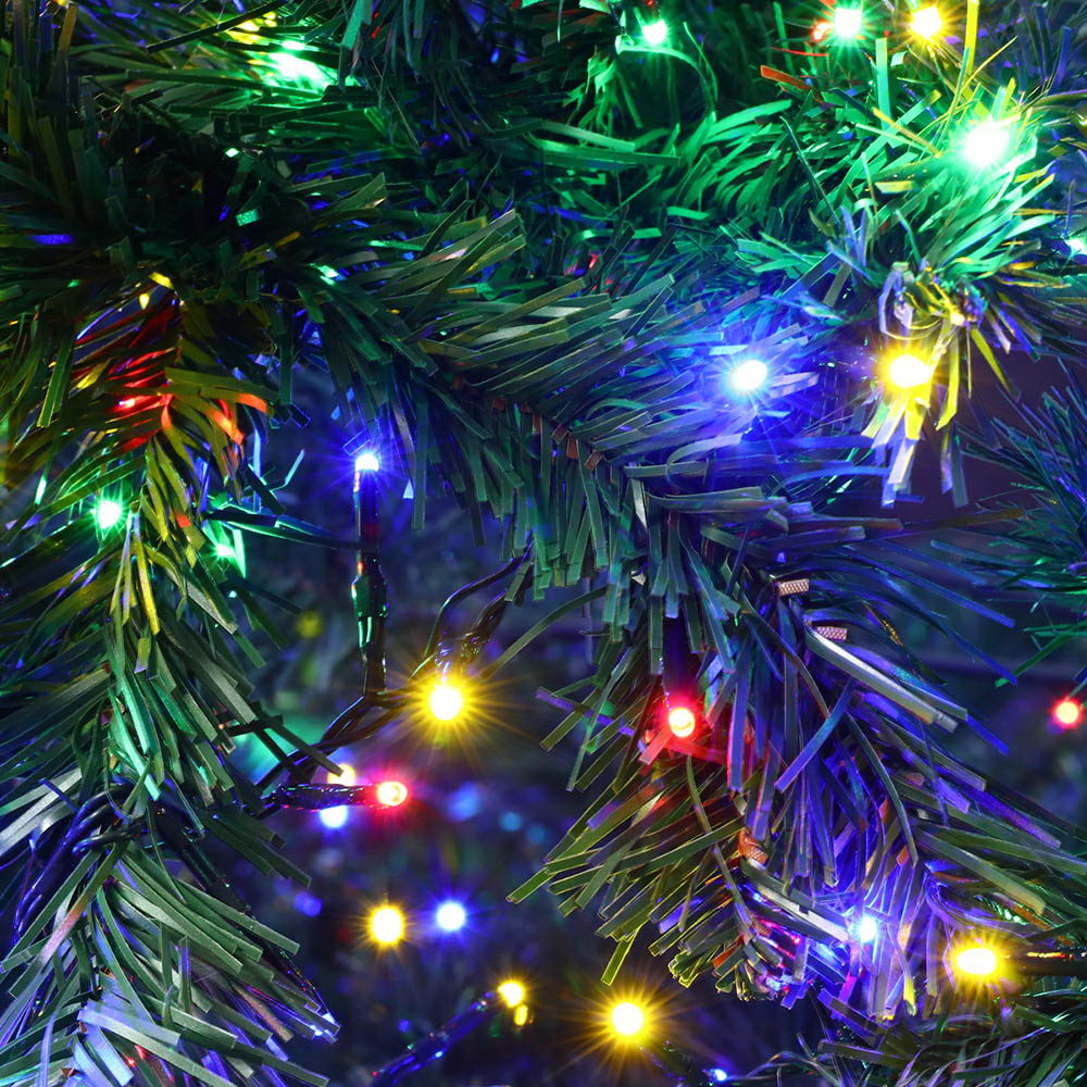Jingle Jollys Christmas Tree 2.1m Xmas Tree Decoration 8 Light Mode Multi Colour