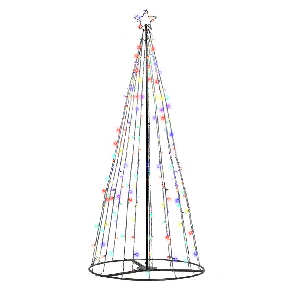 Jingle Jollys Solar Christmas Tree 3.6M 400 LED Xmas Tree Decor 8 Light Modes