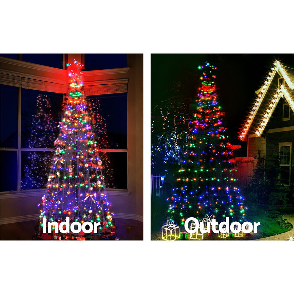 7FT Solar LED Christmas Tree 264 Lights Indoor/Outdoor - Jingle Jollys