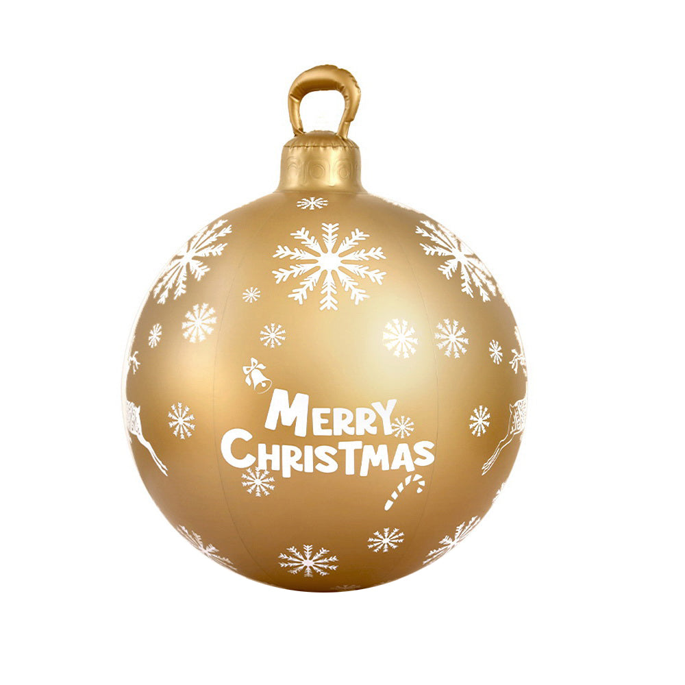 Jingle Jollys Christmas Inflatable Ball Bauble 60cm Outdoor Decoration Gold