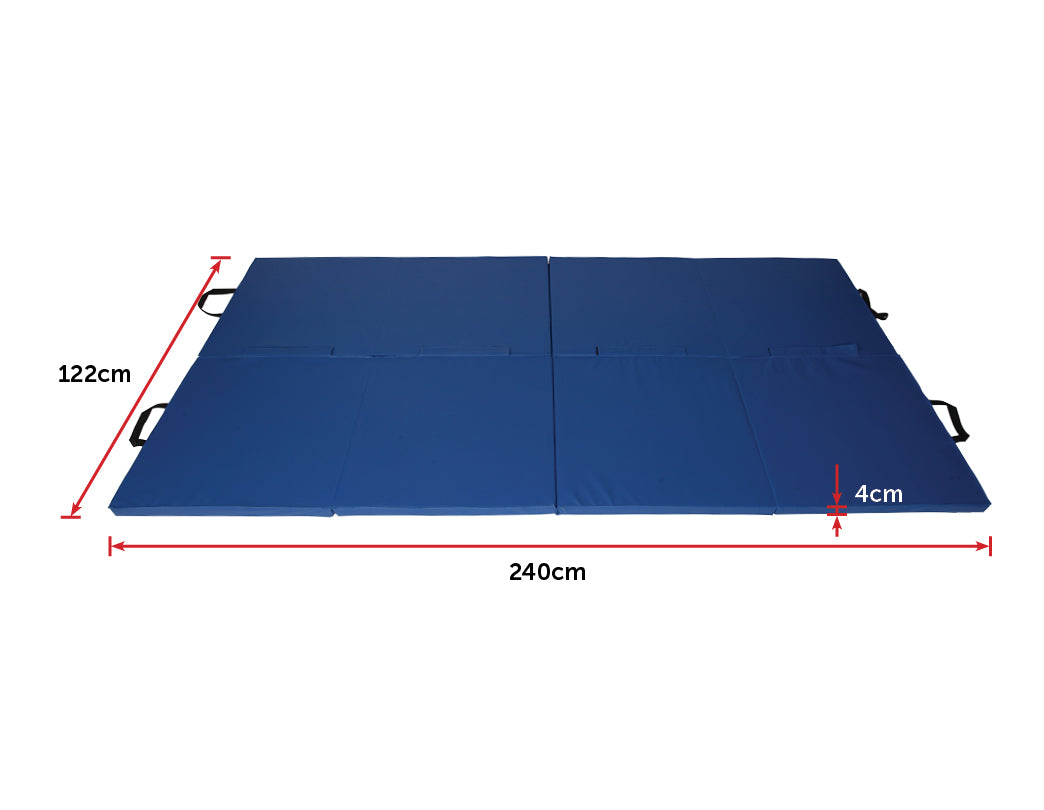 Foldable, Cushioned Exercise Mat for Gymnastics, Martial Arts